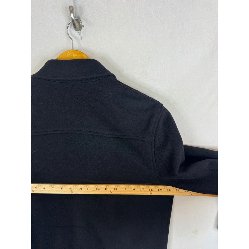 Banana Republic Mens Black Wool Cashmere Blend Full Zip Jacket 593783-00 Small